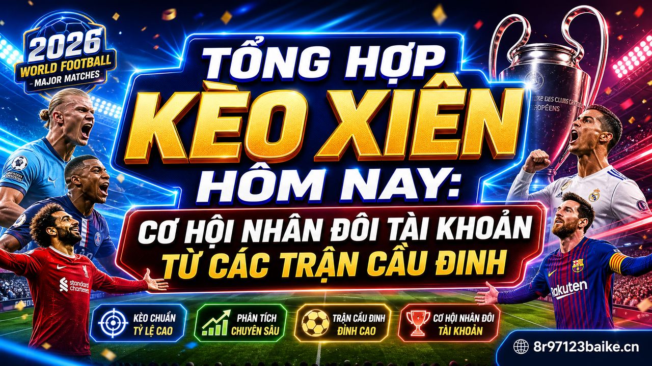 Tổng hợp kèo xiên hôm nay: Cơ hội nhân đôi tài khoản từ các trận cầu đinh