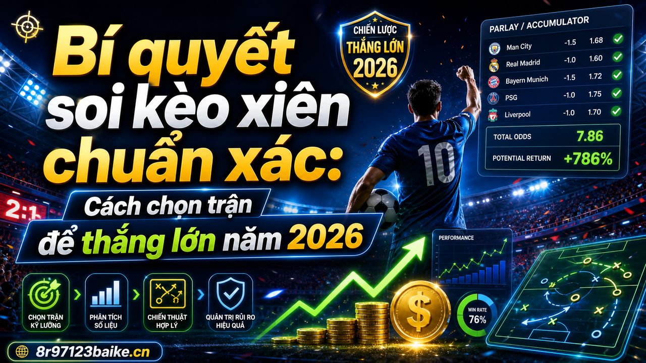 Bí quyết soi kèo xiên chuẩn xác: Cách chọn trận để thắng lớn năm 2026