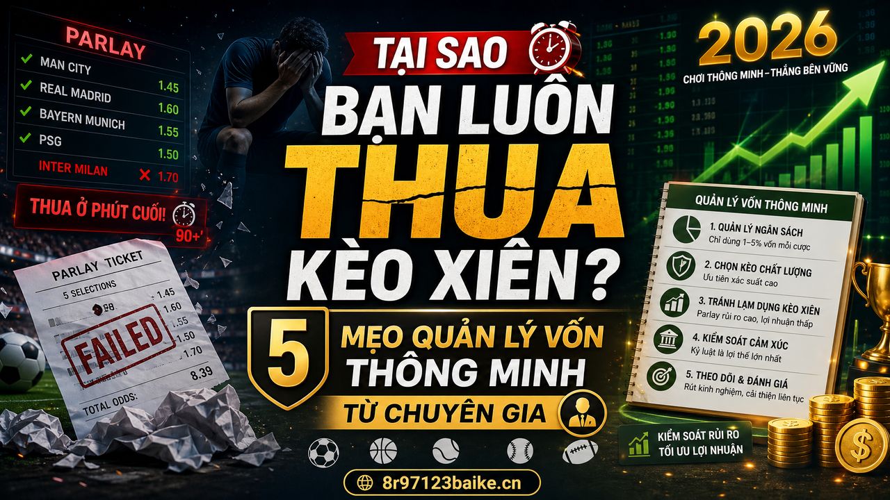 Tại sao bạn luôn thua kèo xiên? 5 mẹo quản lý vốn thông minh từ chuyên gia