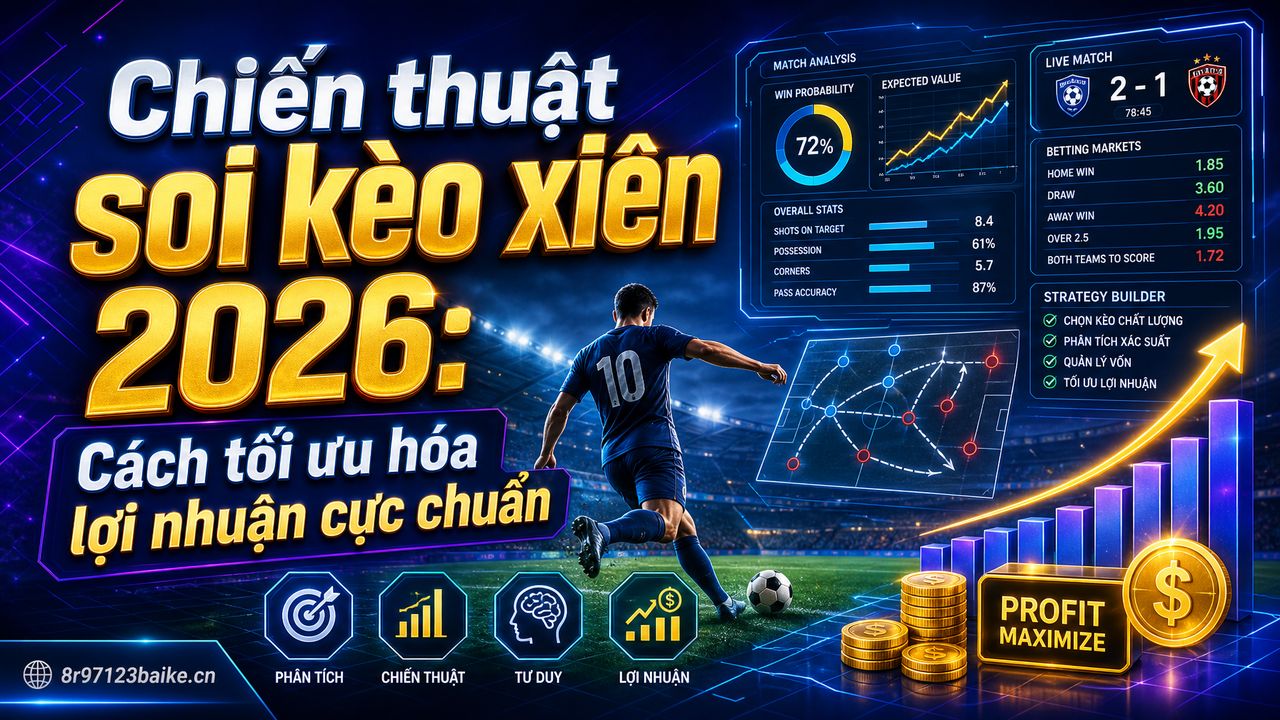 Chiến thuật soi kèo xiên 2026: Cách tối ưu hóa lợi nhuận cực chuẩn