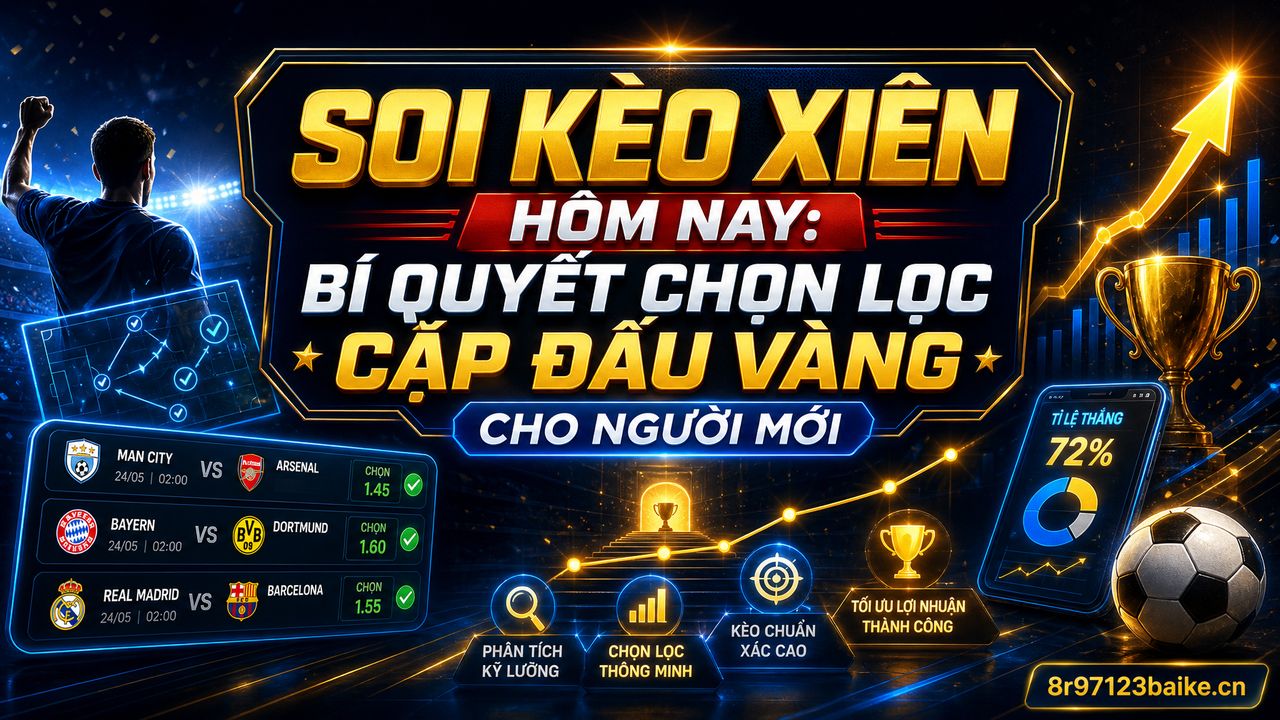 Soi kèo xiên hôm nay: Bí quyết chọn lọc cặp đấu vàng cho người mới